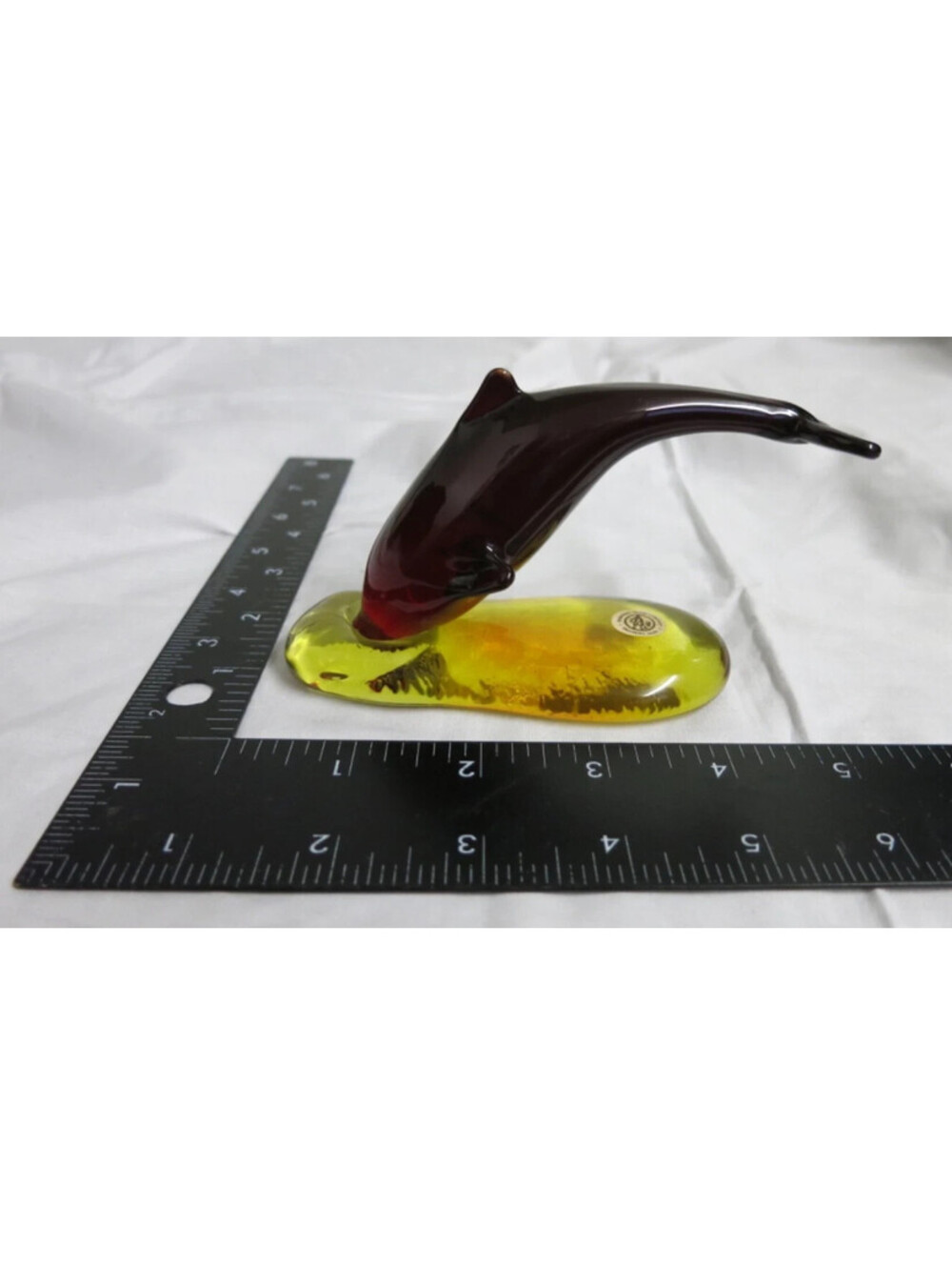 Pairpoint Glass Company dolphin figurine